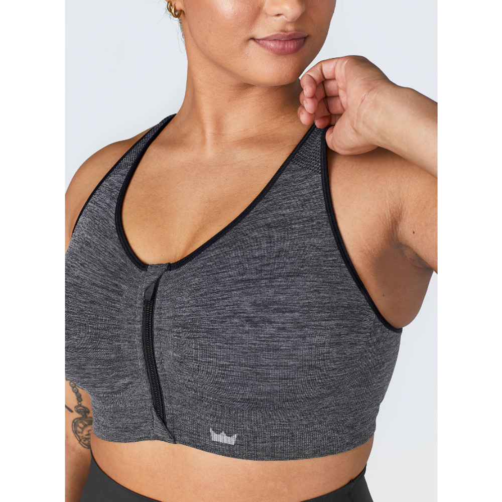 Shefit Womens Sports Bra Size XSmall Gray‎ Perfect Lounge Wireless Seamless NWT